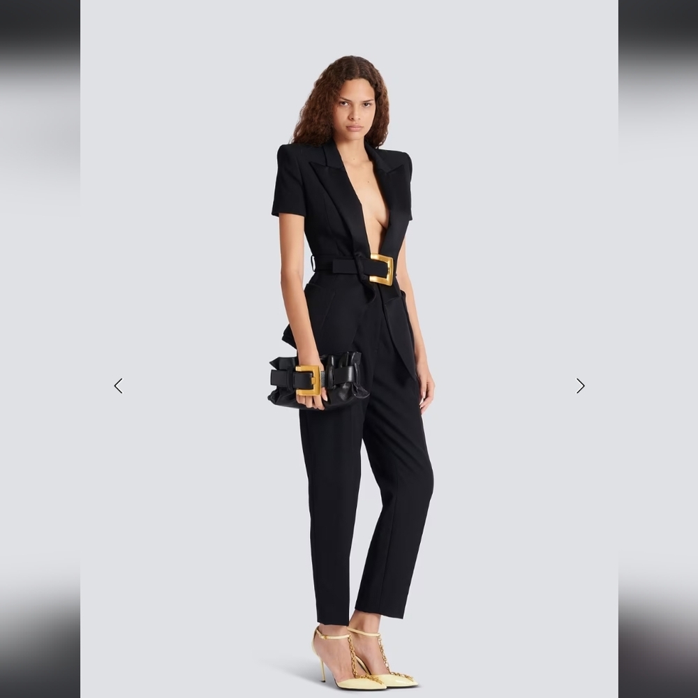 Balmain Black and Gold Shoulder Bag - Picture 3 of 17